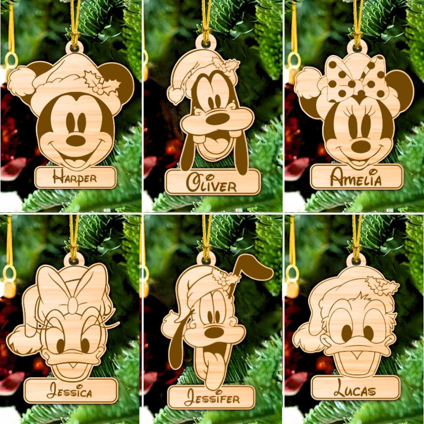 Personalized Mickey Mouse Christmas Balls