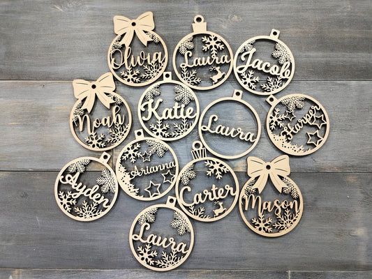 Personalized Christmas Ornaments, Custom Christmas tree Decor